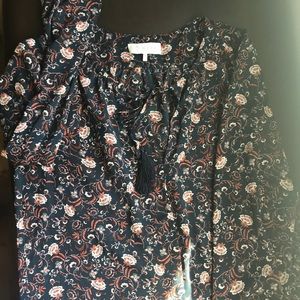 3/4 sleeve chiffon top